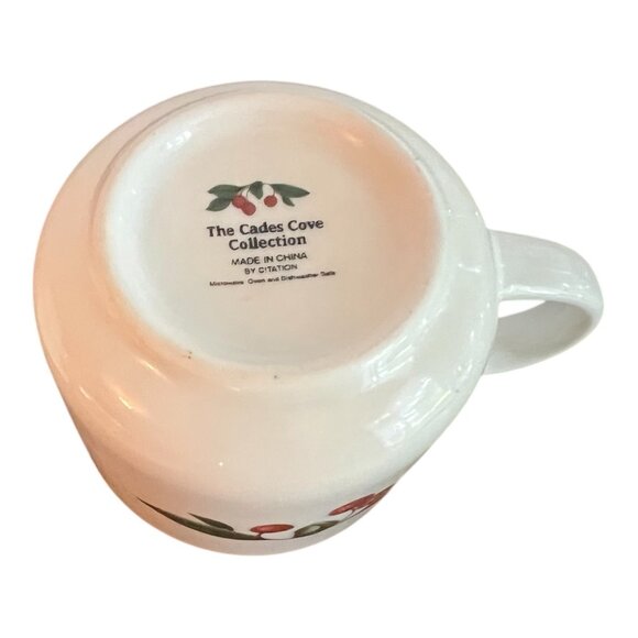 2 sets Cades Cove Collection Apple Blossum Coffee, Teacup & Saucer By Citation - Picture 7 of 7